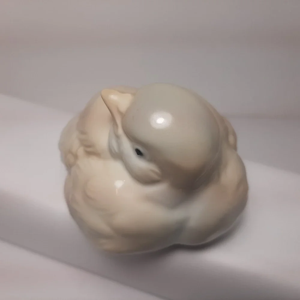 Otagiri Bird Figurine Porcelain Blue Gray Chickadee Japan 3